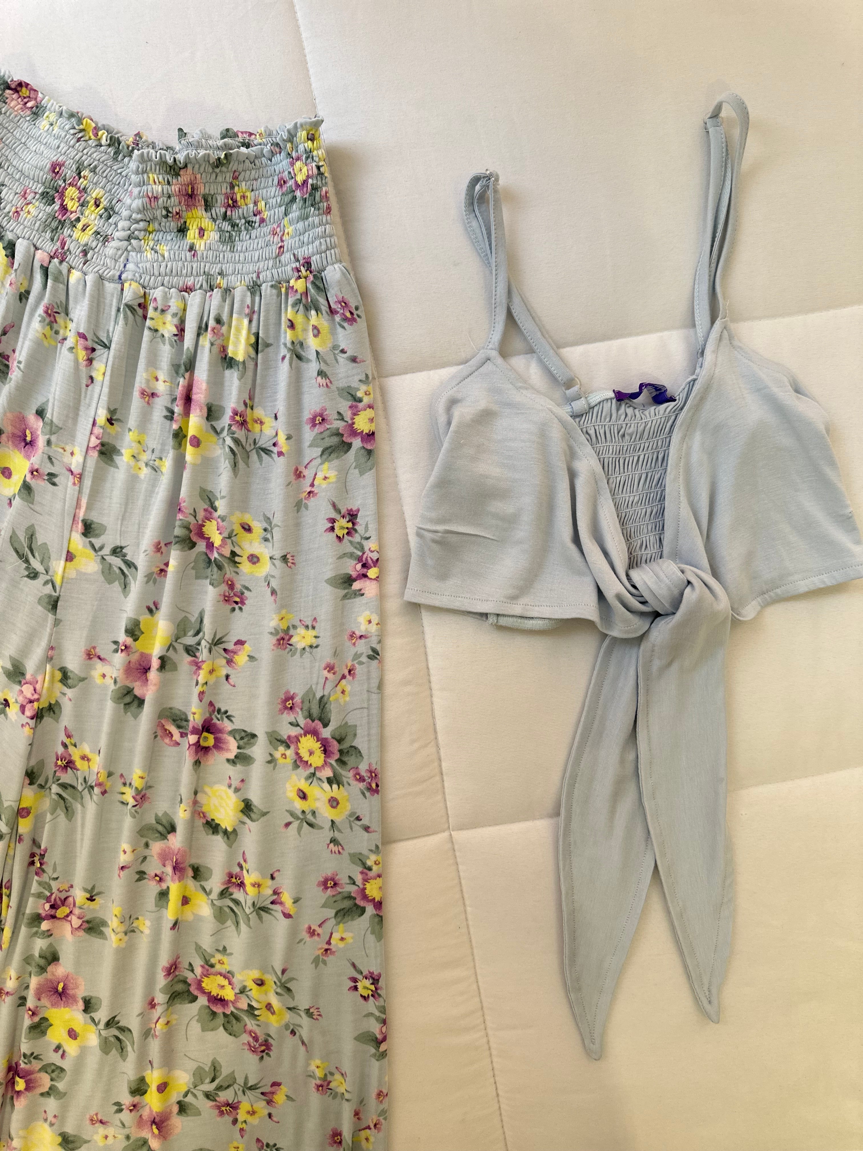 floral two-piece set