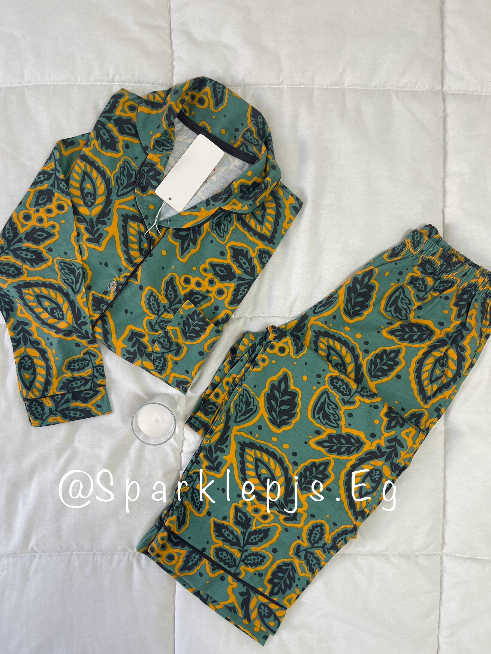 Tropical cotton pajama