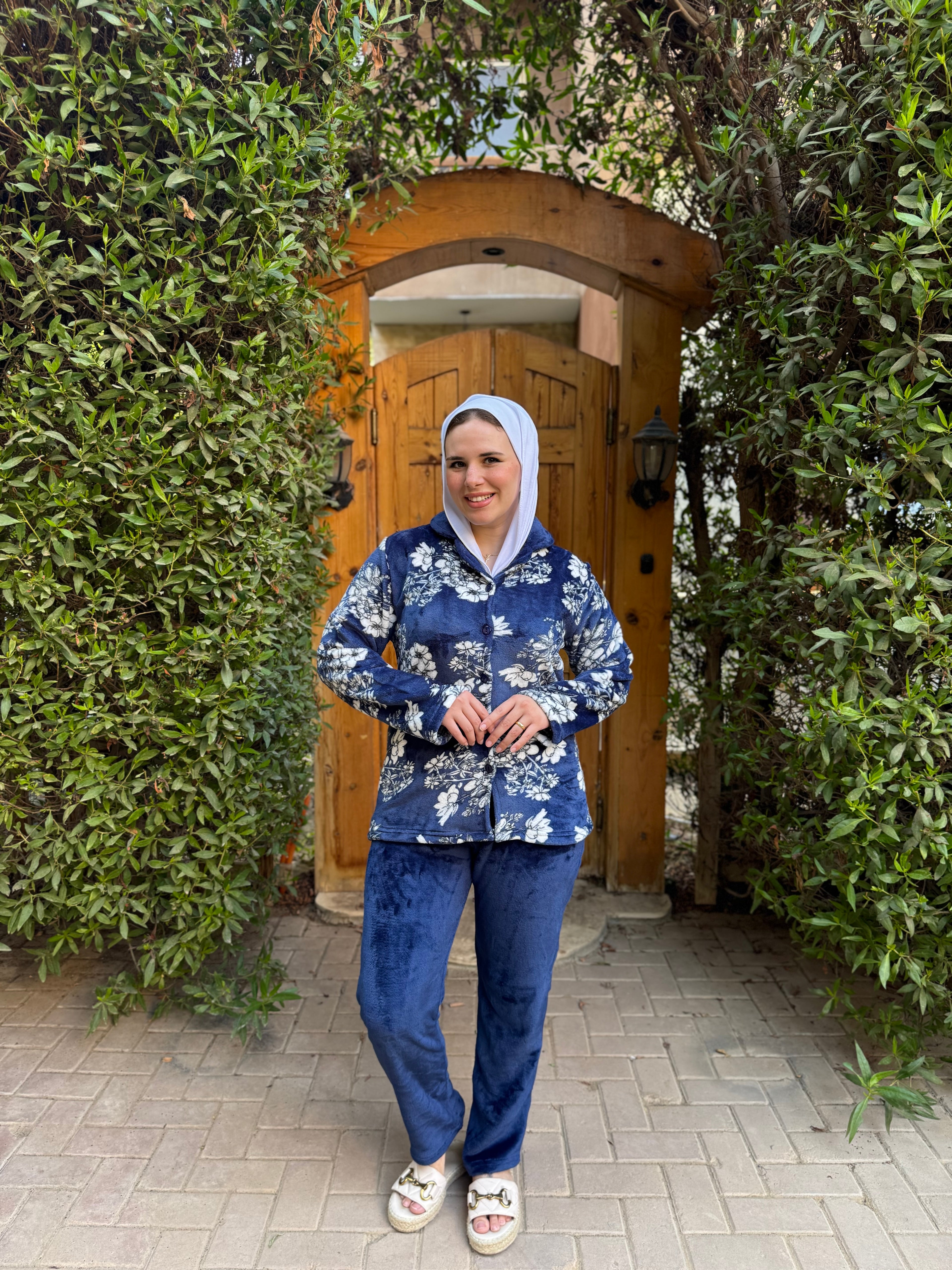 Flory buttoned fur pajama