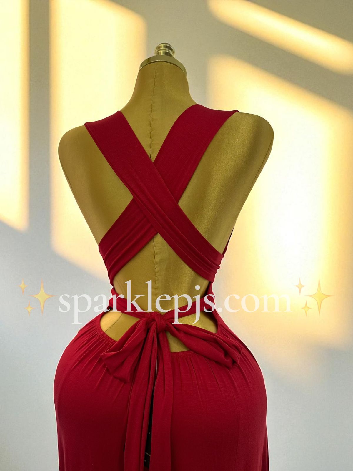 Crimson Desire Long Dress