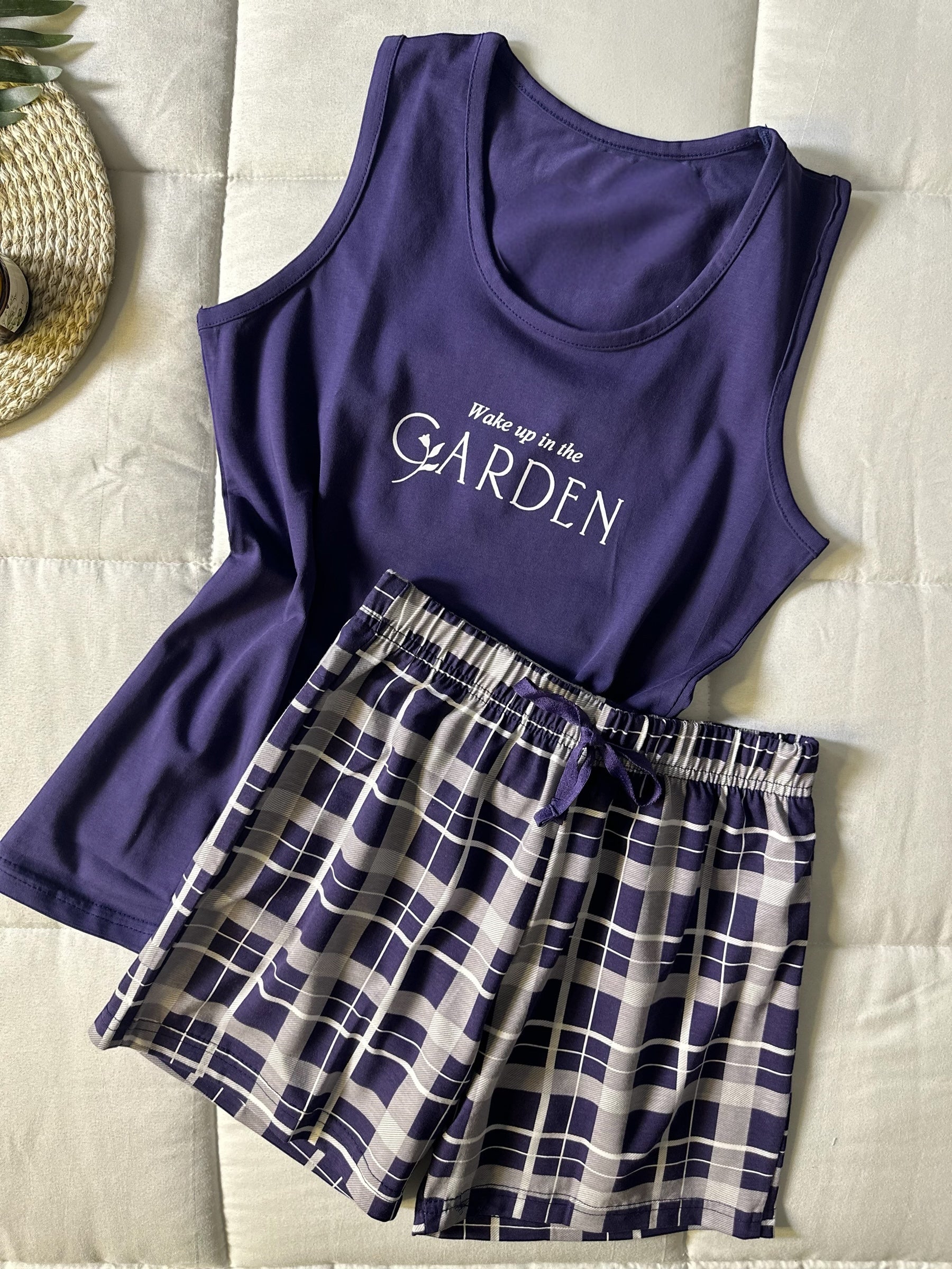 Garden Checked shorts