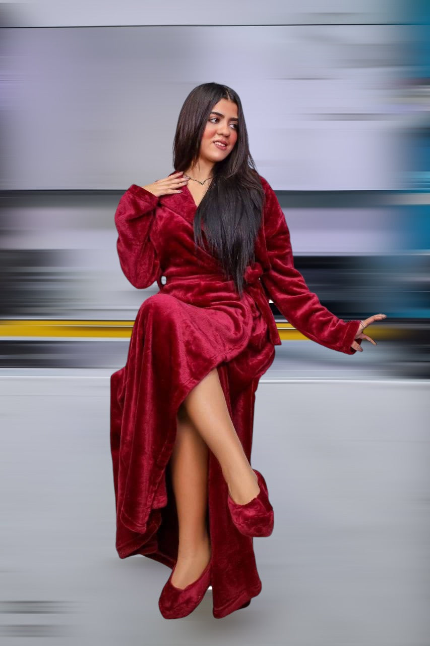 Elegant plain robe