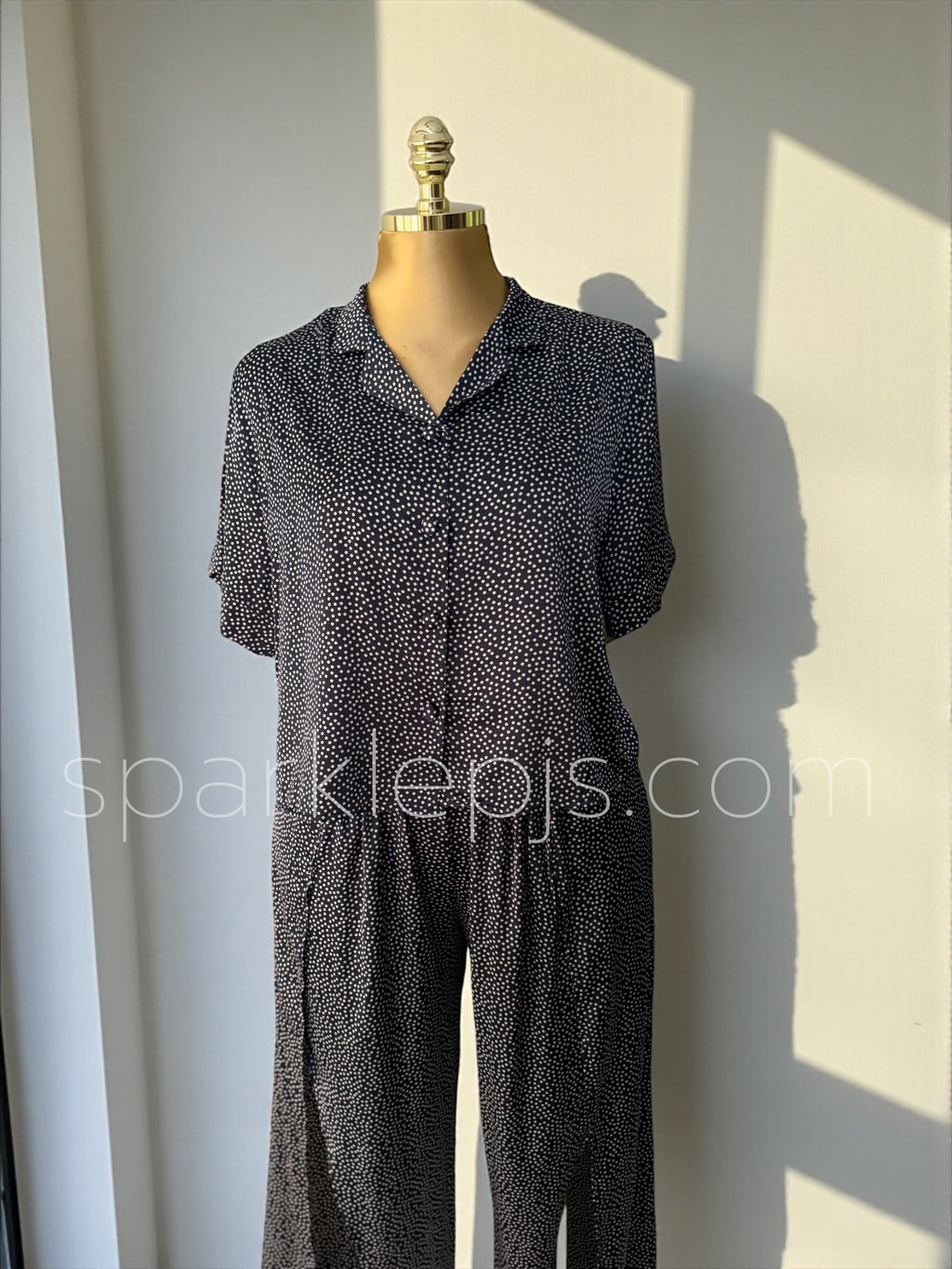 Satin Dots Half-sleeves pyj