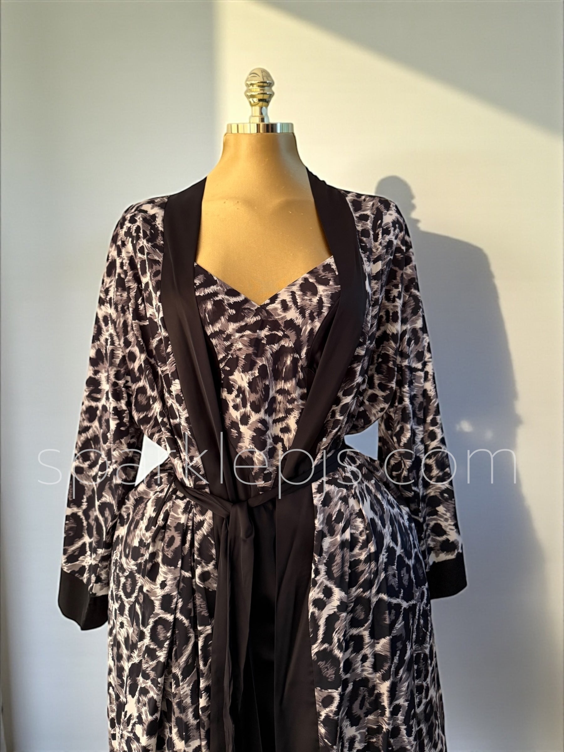 "Untamed Grace" Animal Print Lingerie