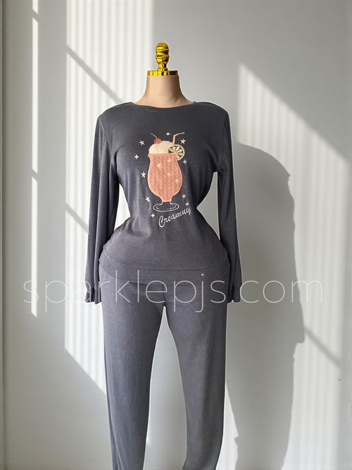 "Creamy Cocktail" Cozy Knit Set