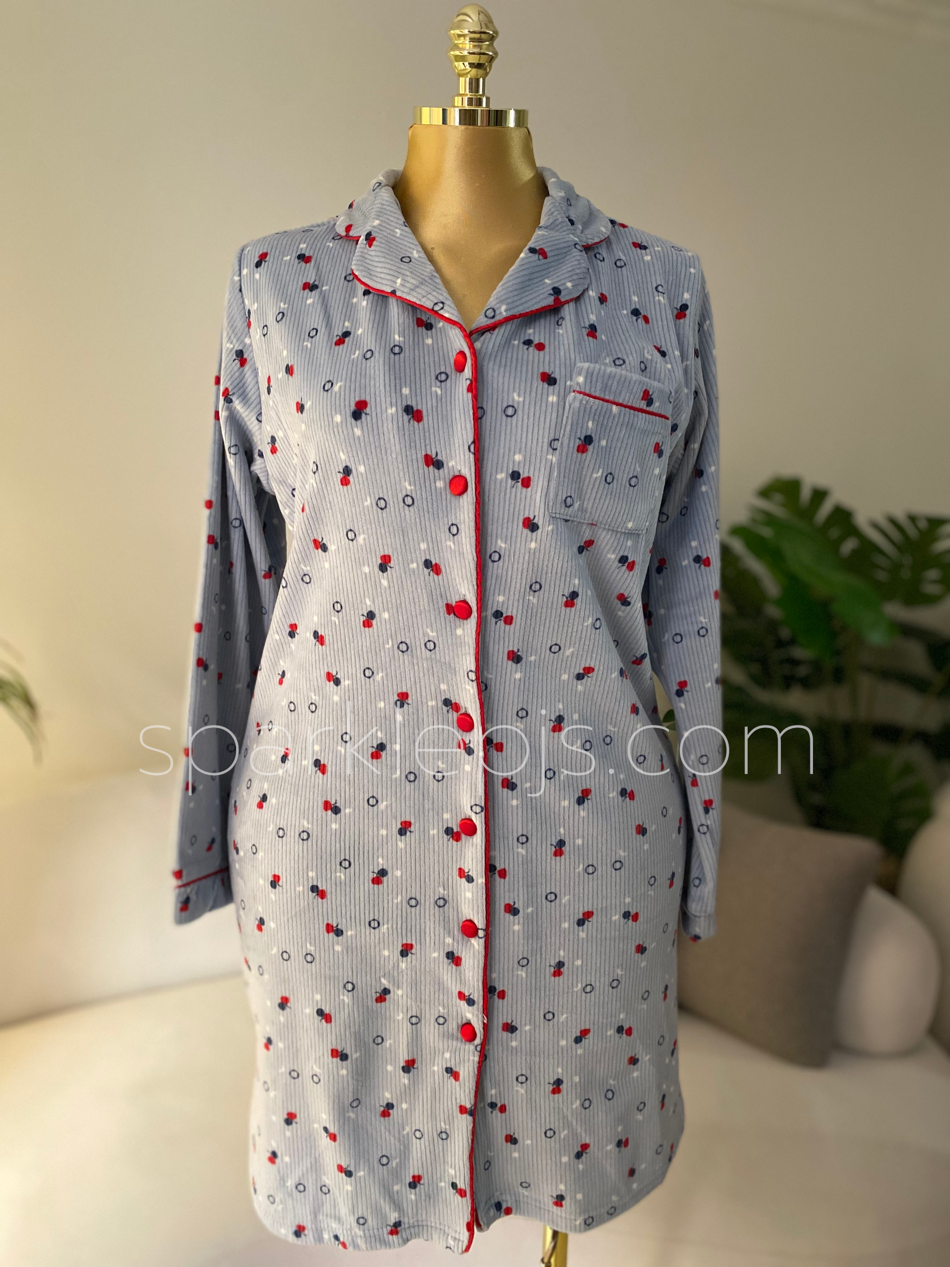 Blueberry Sorbet Button-Down