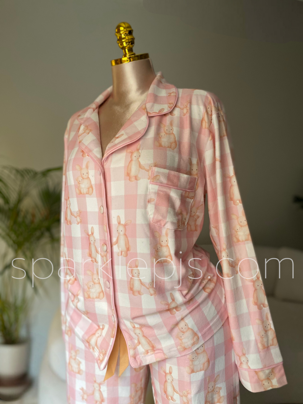 Petal-Check Bunny Pjs