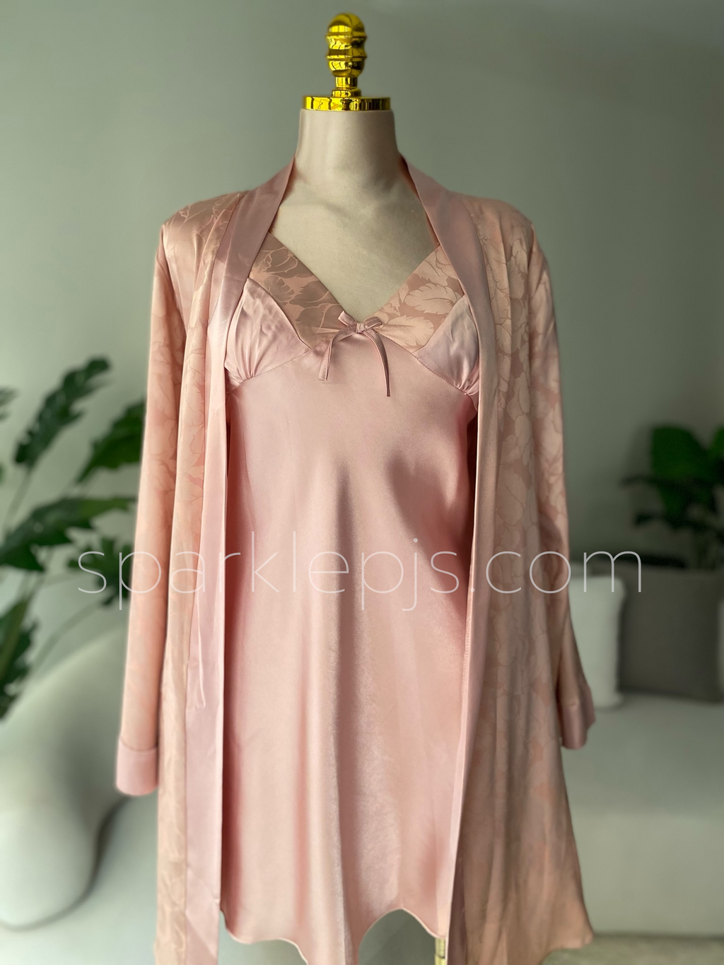 Lumina Ensemble: Chemise & Wrap Set