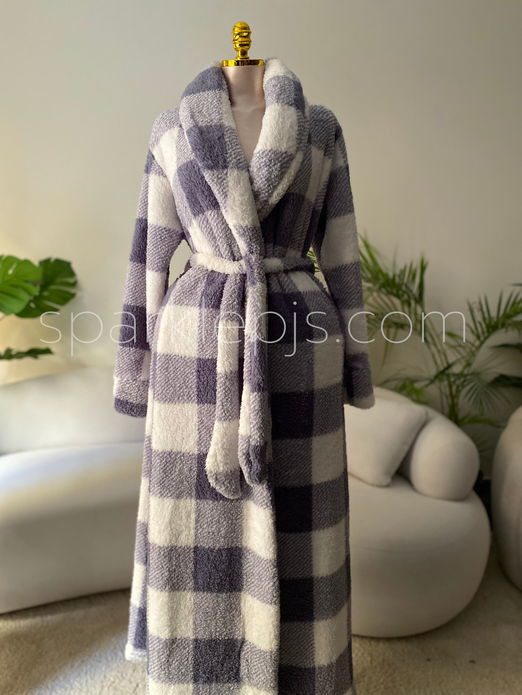 Cozy Check Dream Robe