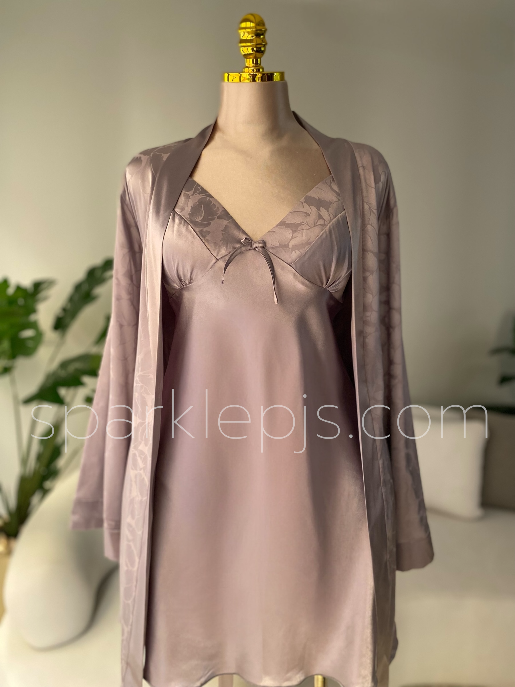Lumina Ensemble: Chemise & Wrap Set
