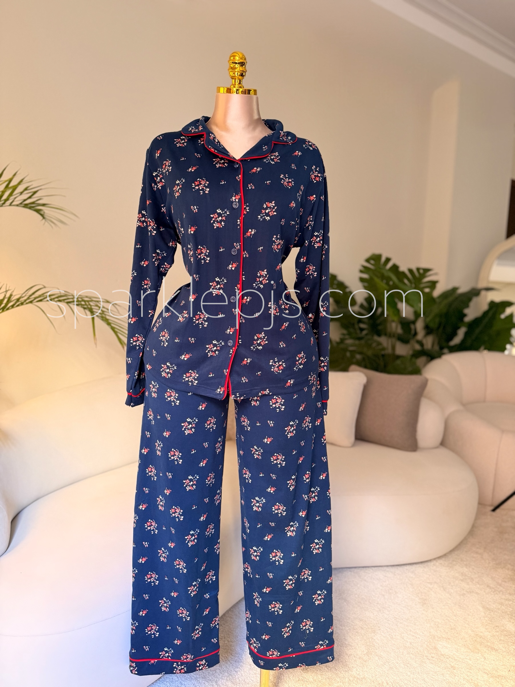 Merlot Meadow Flannel Set