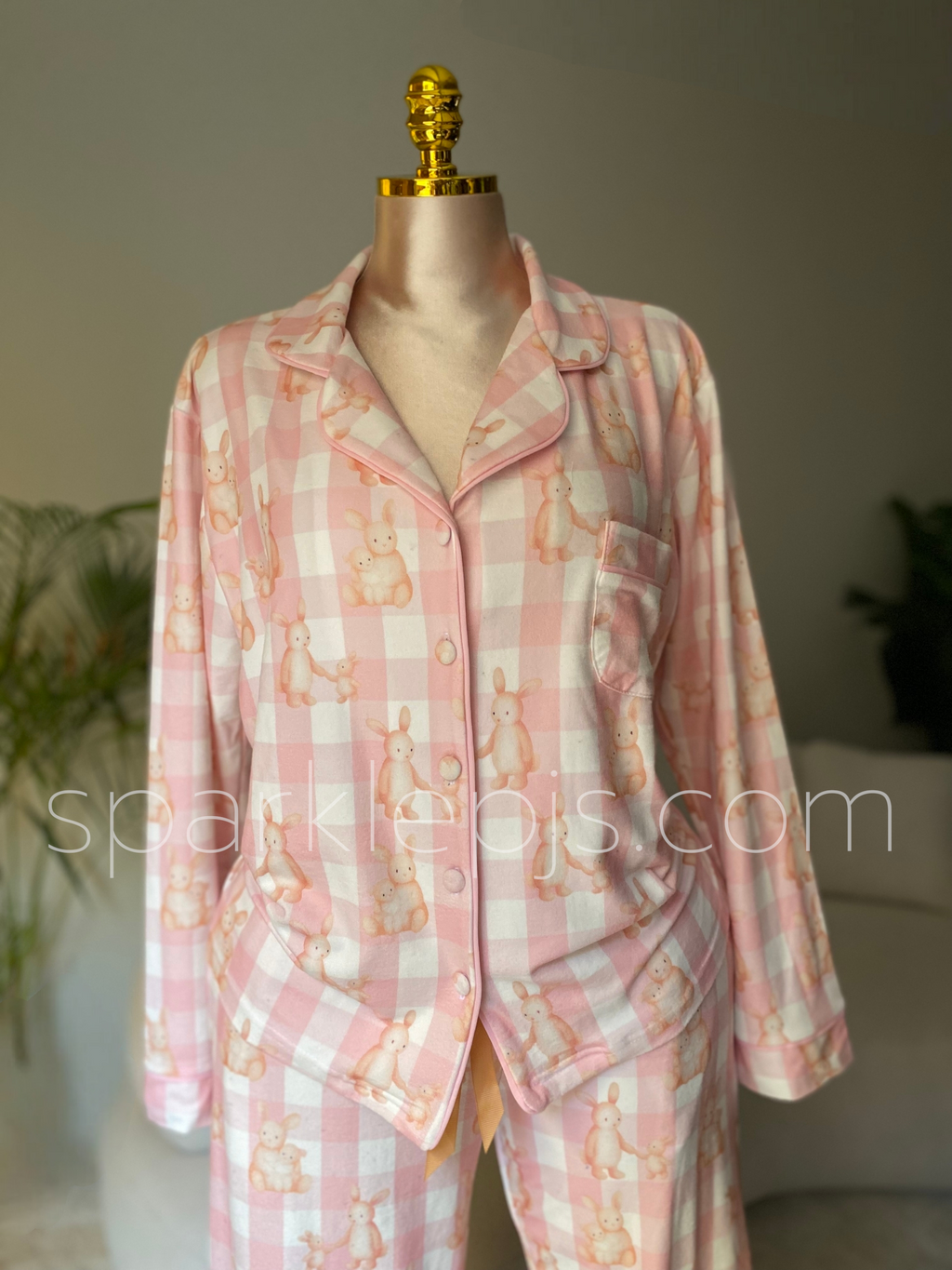 Petal-Check Bunny Pjs