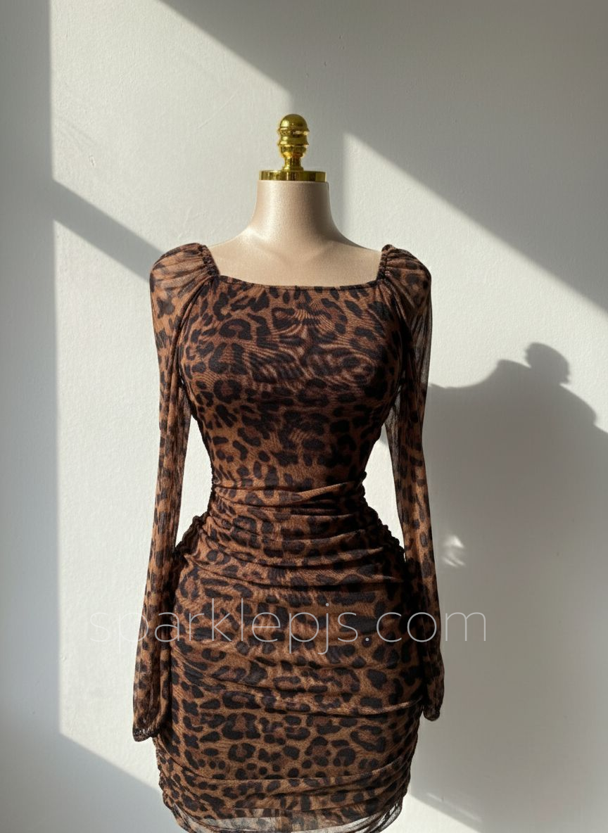 Savage Square-Neck Dress