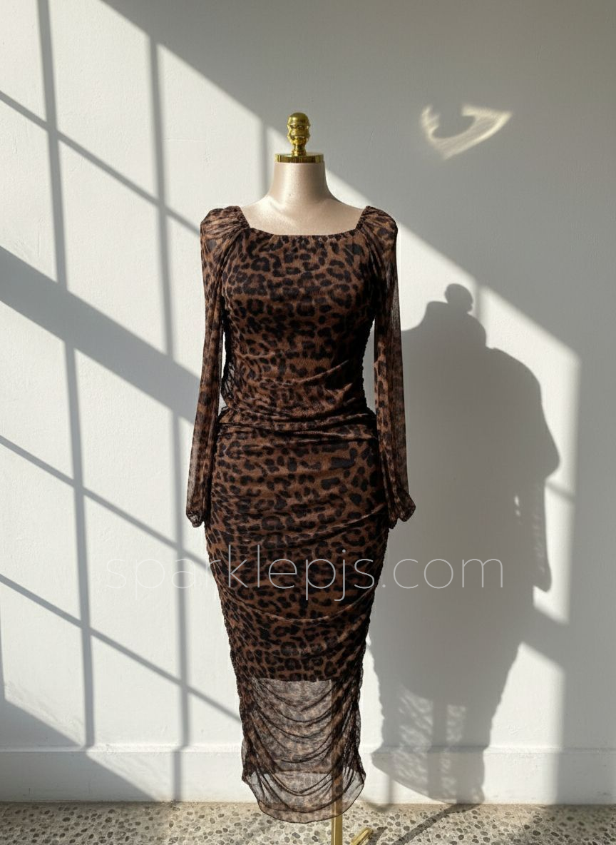 Savage Square-Neck Dress