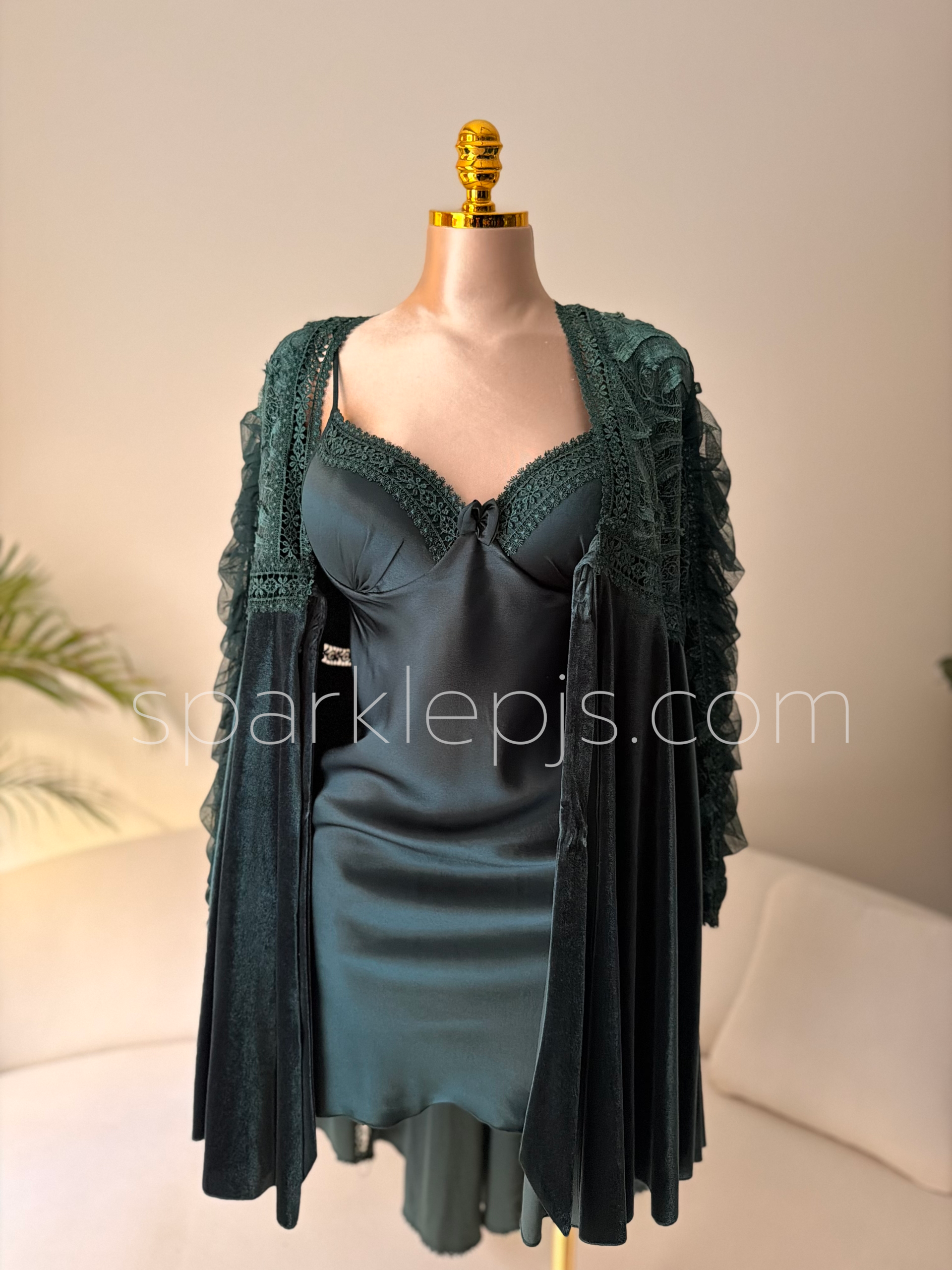 Satin Symphony Robe & Gown