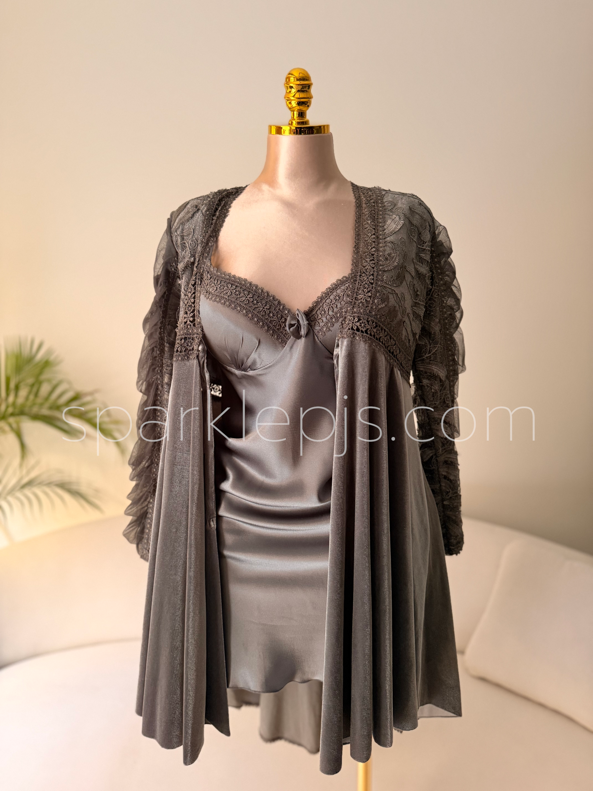 Satin Symphony Robe & Gown