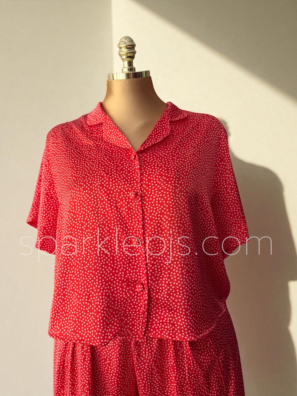 Satin Dots Half-sleeves pyj