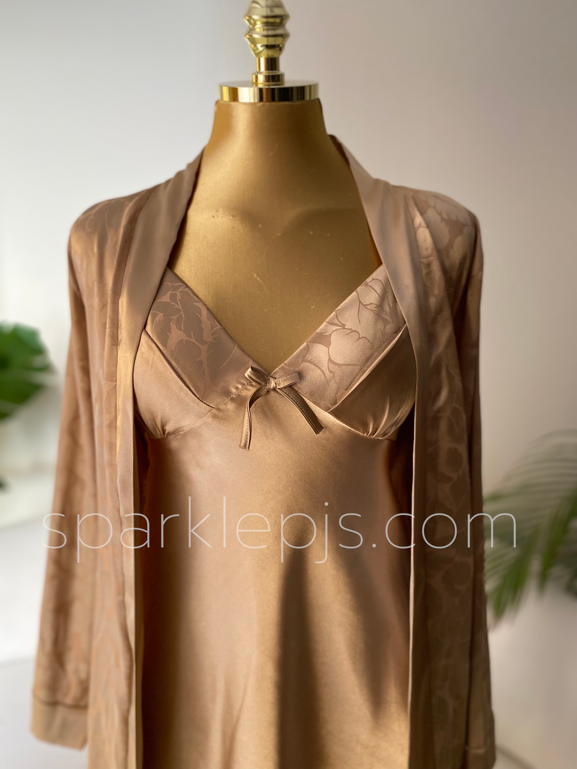 Lumina Ensemble: Chemise & Wrap Set