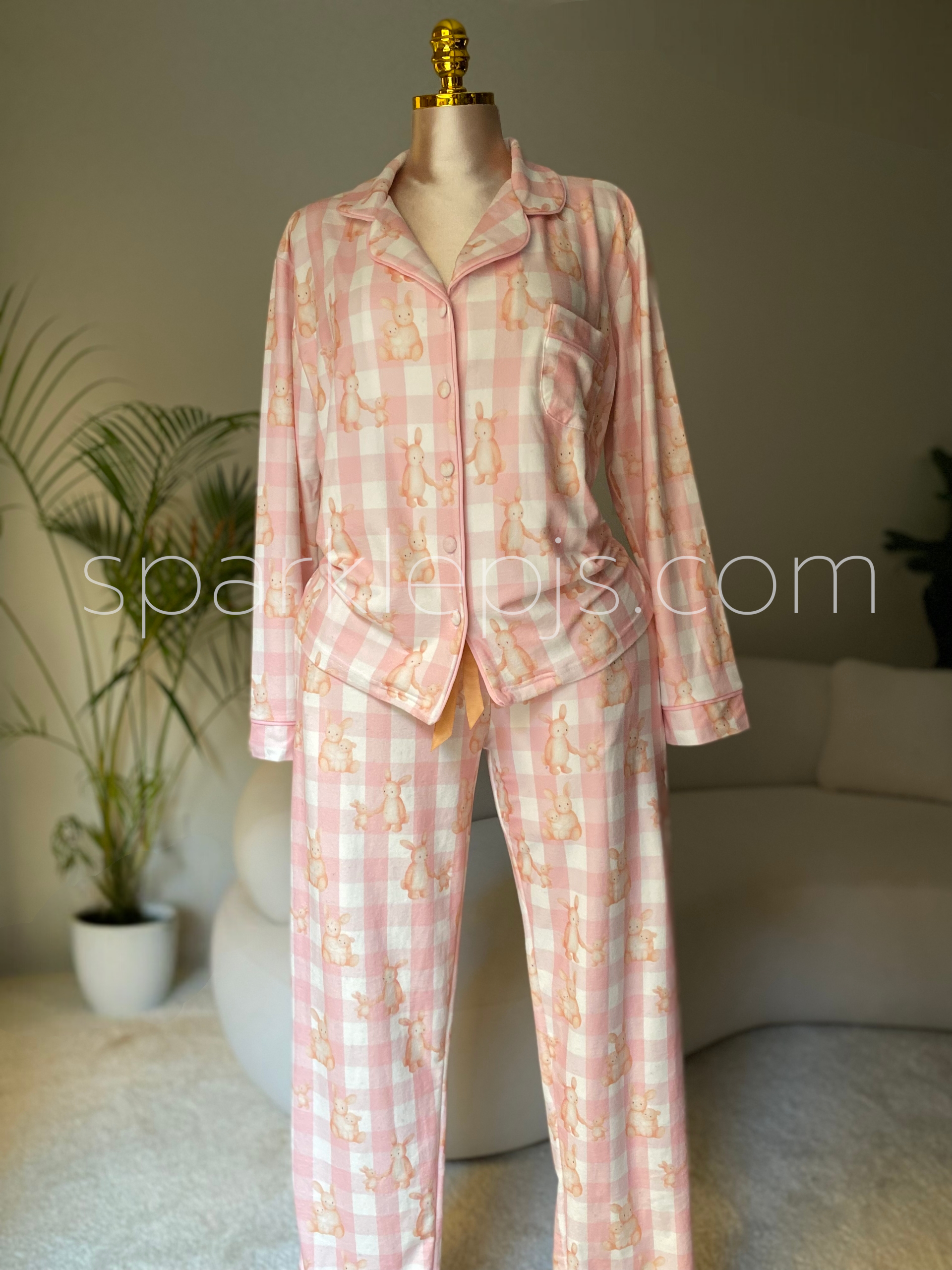Petal-Check Bunny Pjs