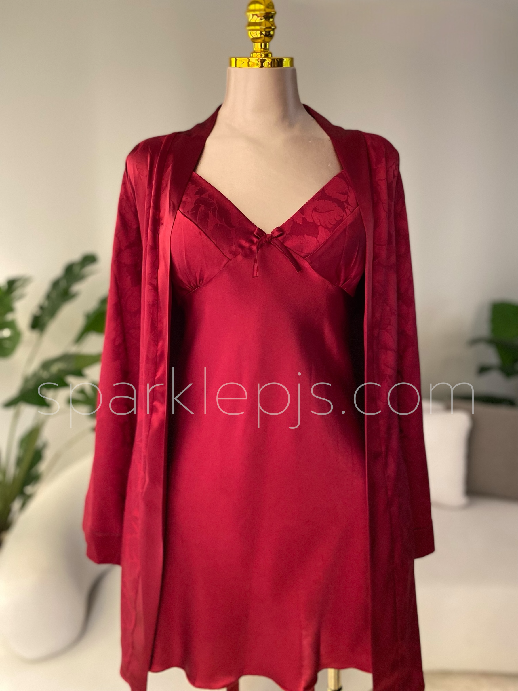 Lumina Ensemble: Chemise & Wrap Set