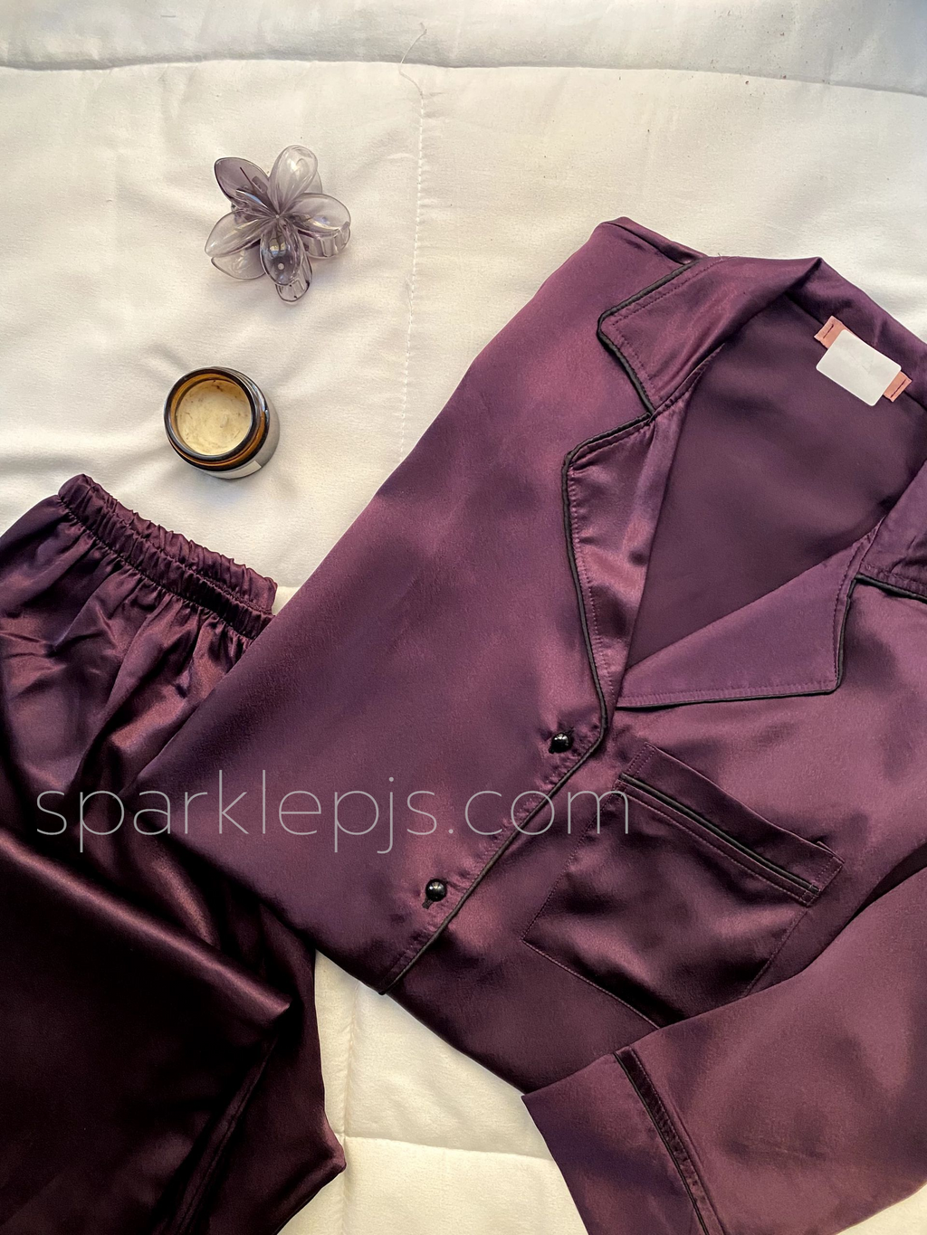 long sleeve Midnight Glow Satin