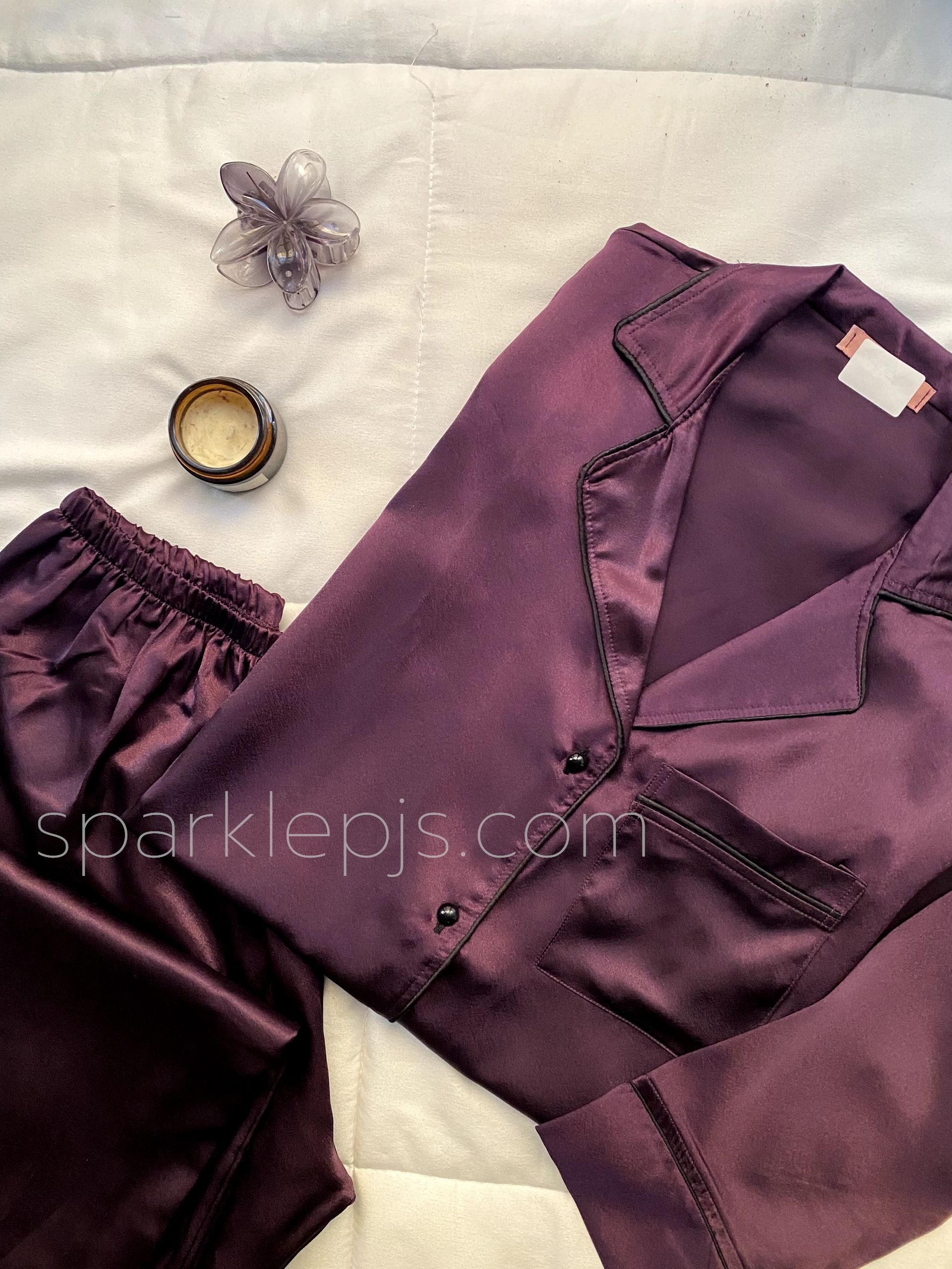 long sleeve Midnight Glow Satin