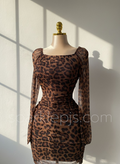 Savage Square-Neck Dress