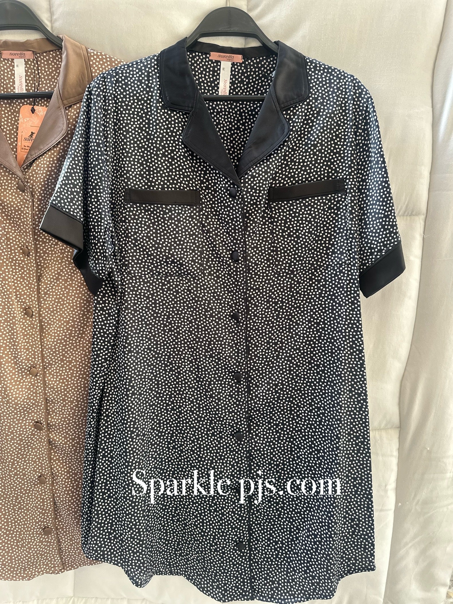Dots Satin nightshirt