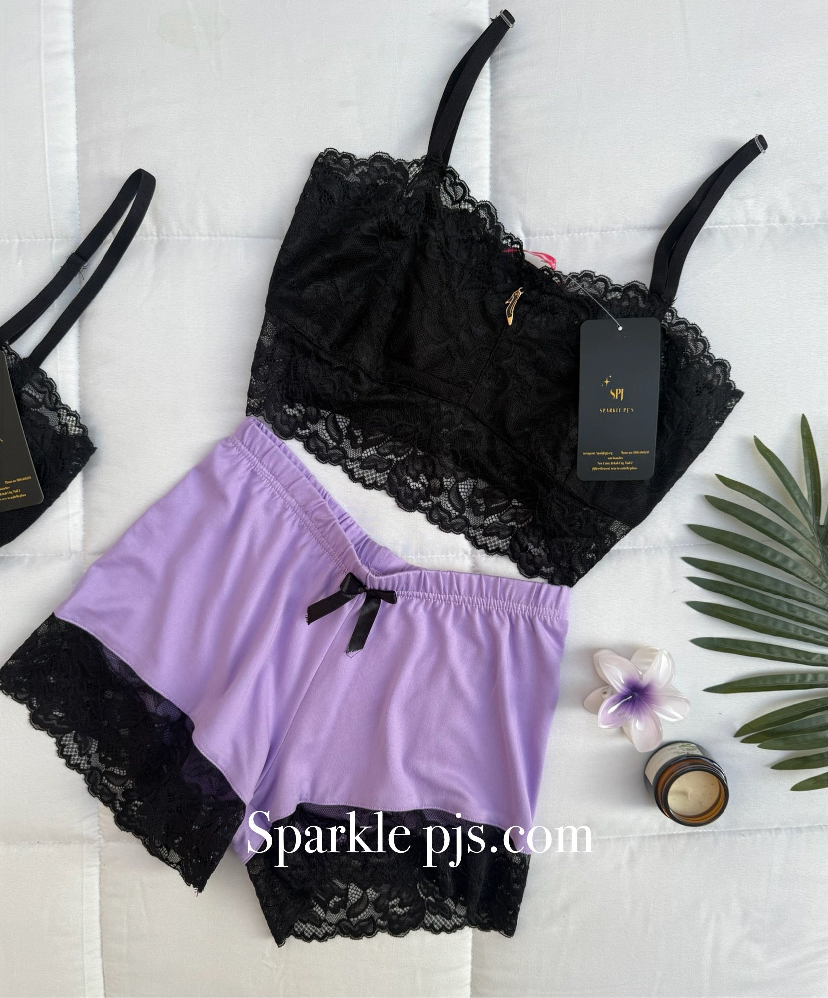 Plain lace short
