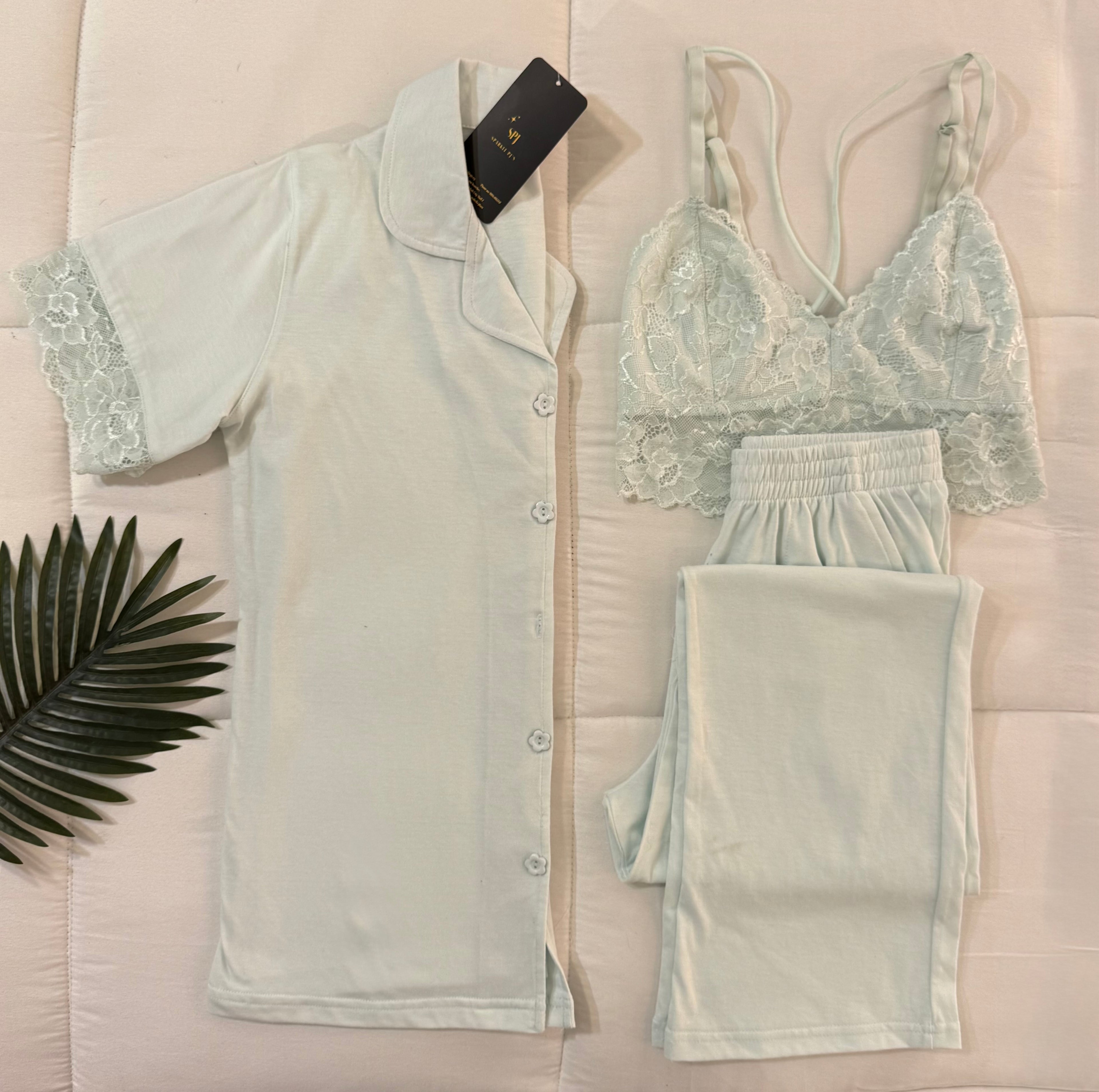 Romantic Lace Lounge 3 Pieces Set