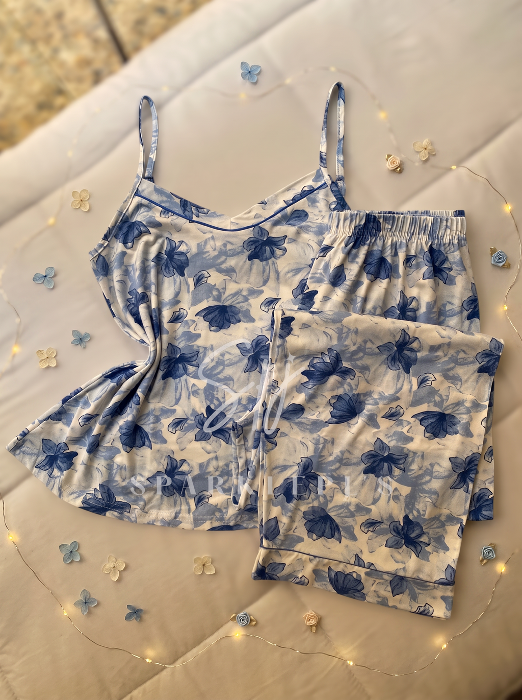 Blossom Dreams Sleeveless Pajama Set