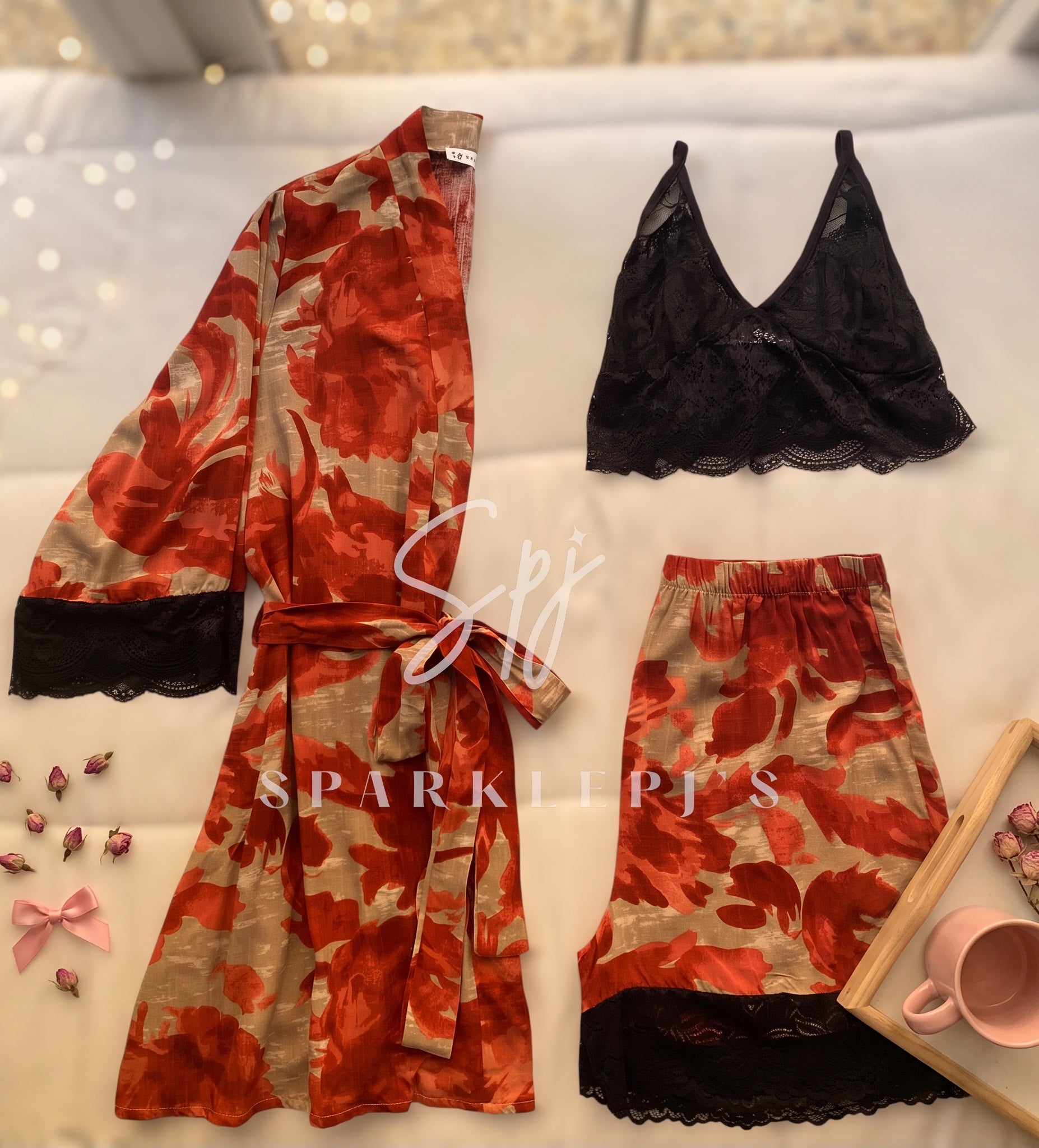 Dreamy Night Trio Short Pajama Set