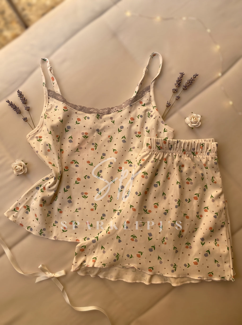 Tiny Bloom Cami Short Set