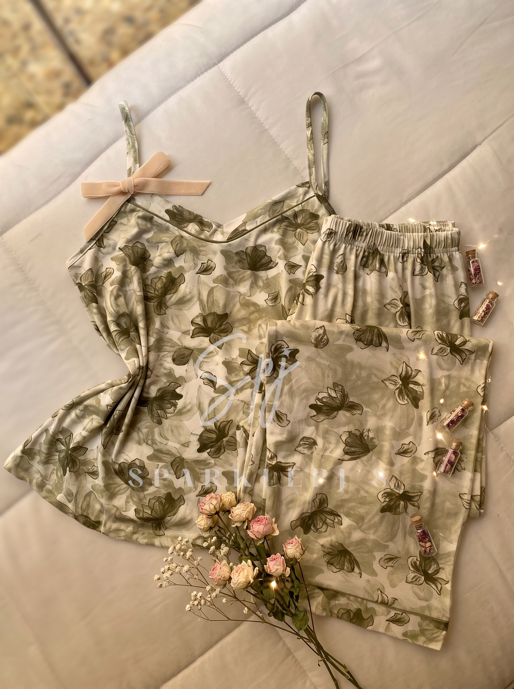Blossom Dreams Sleeveless Pajama Set