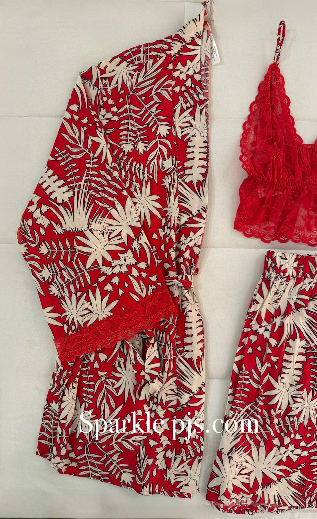 Palm Bliss Lace & Robe Sleep Set