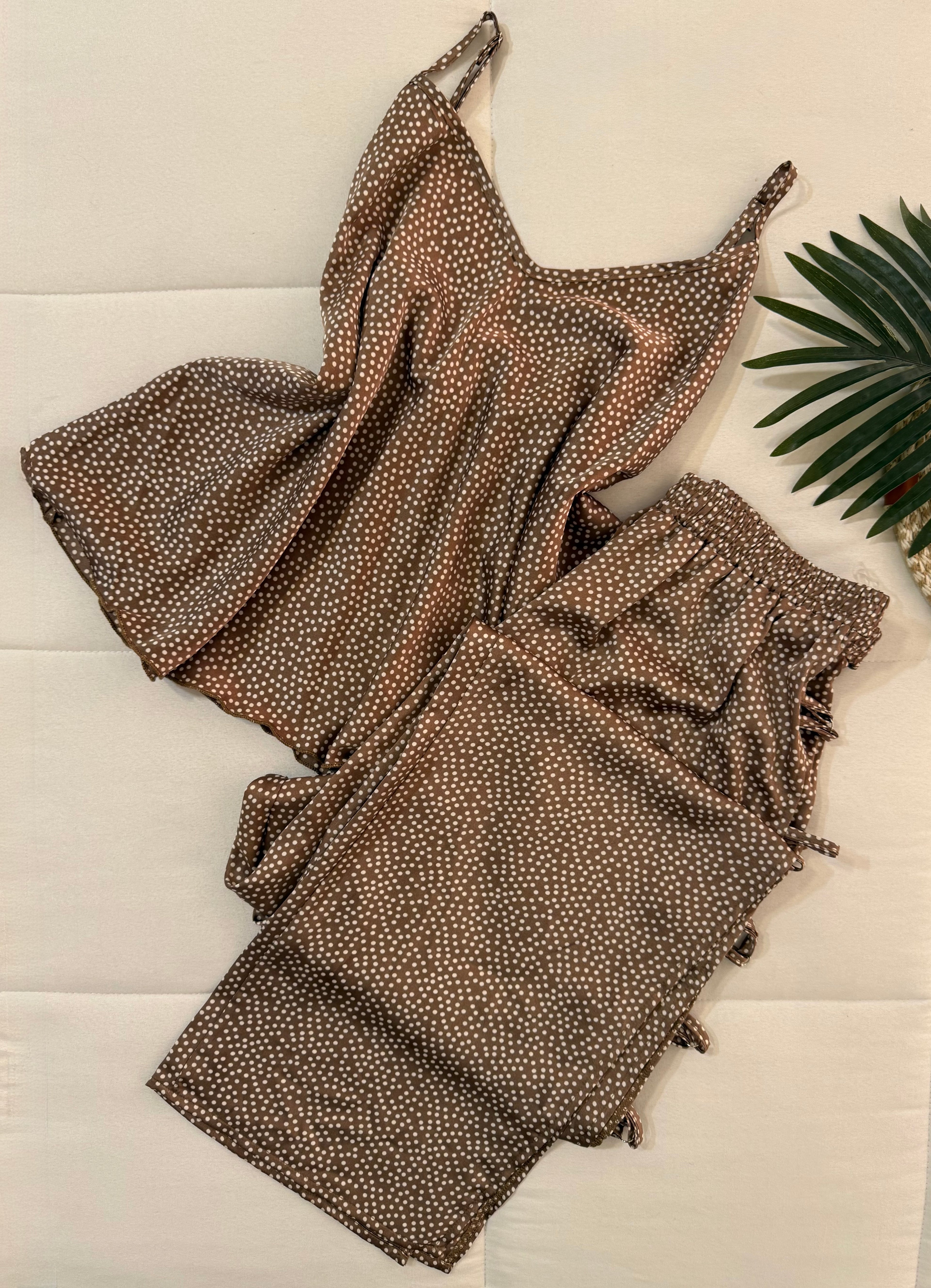 Comfy Polka Satin Pajamas