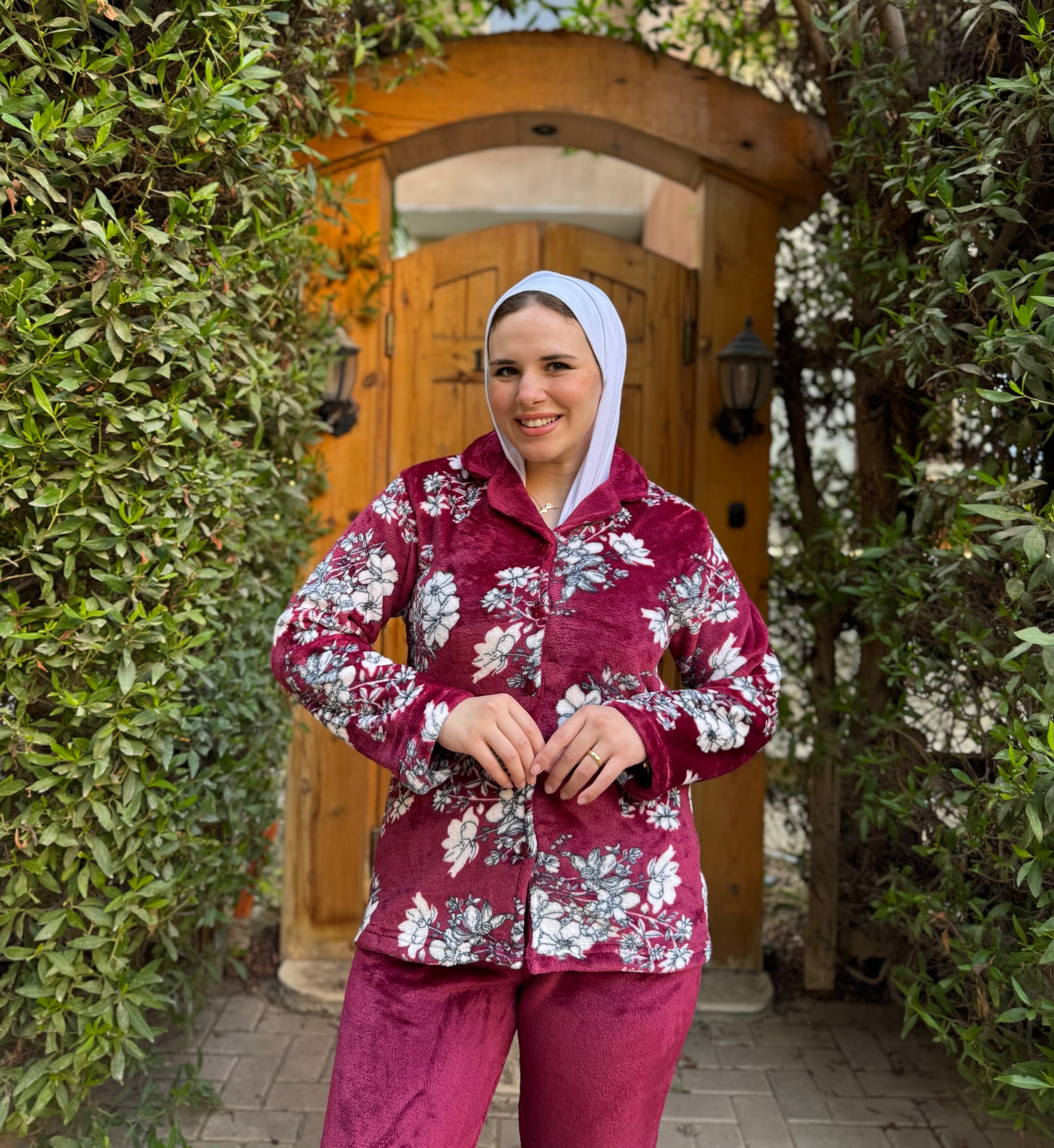Flory buttoned fur pajama