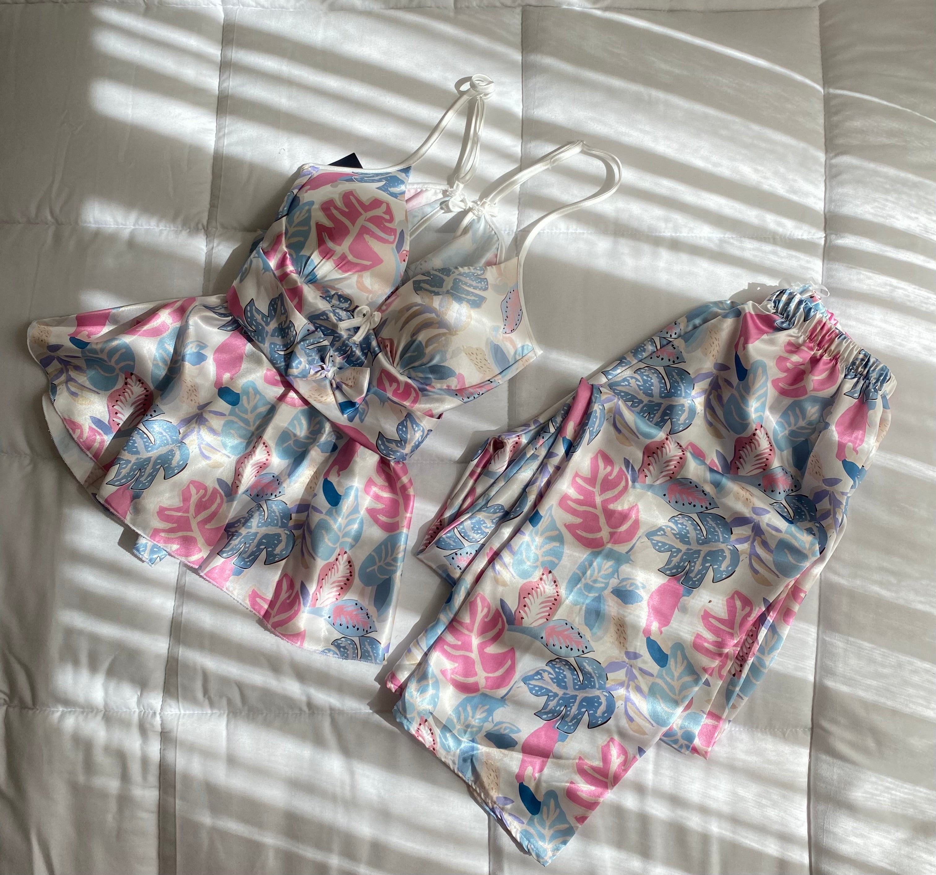 Tropical dream satin pajama