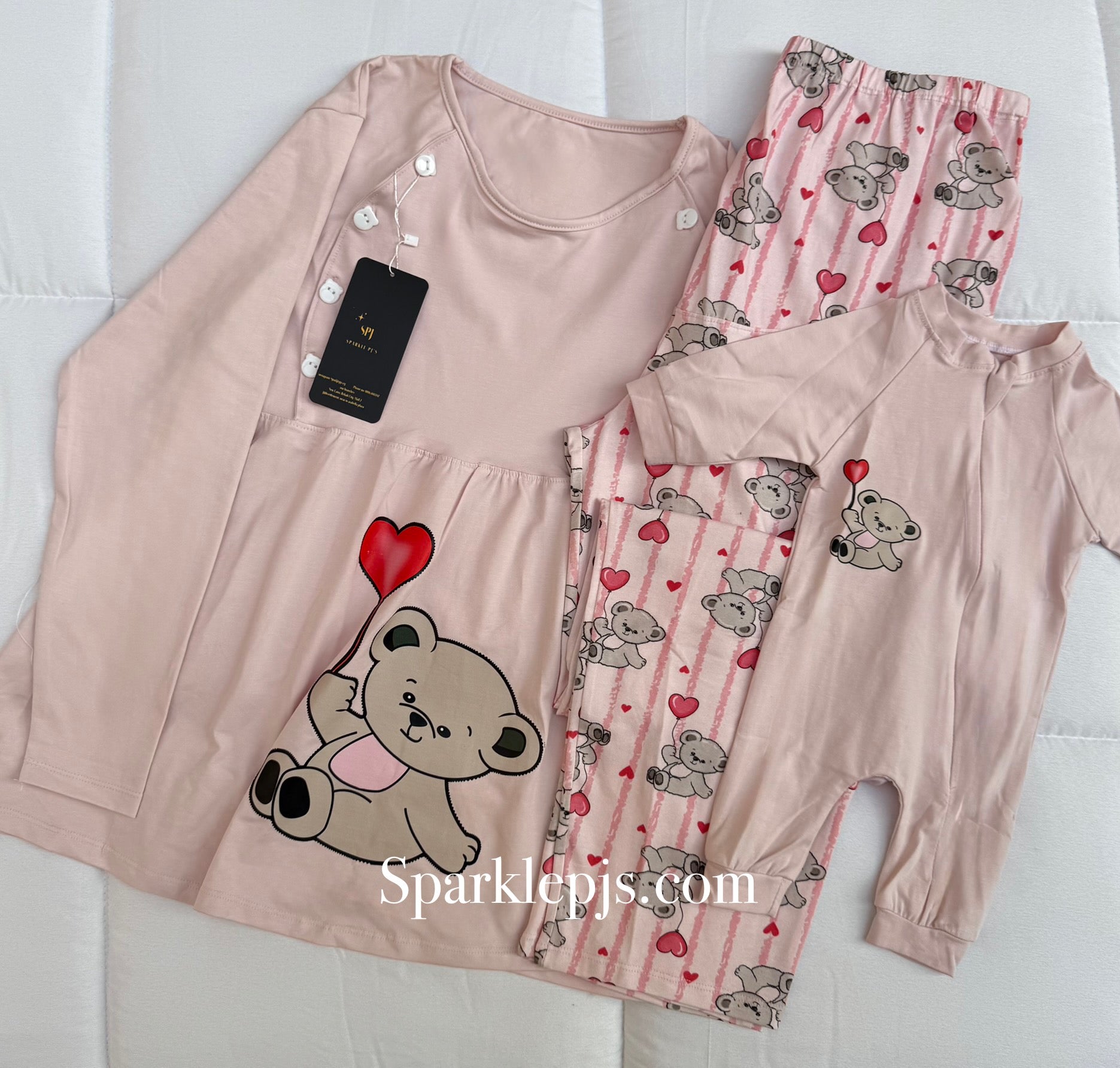 Teddy Love Family Pajamas