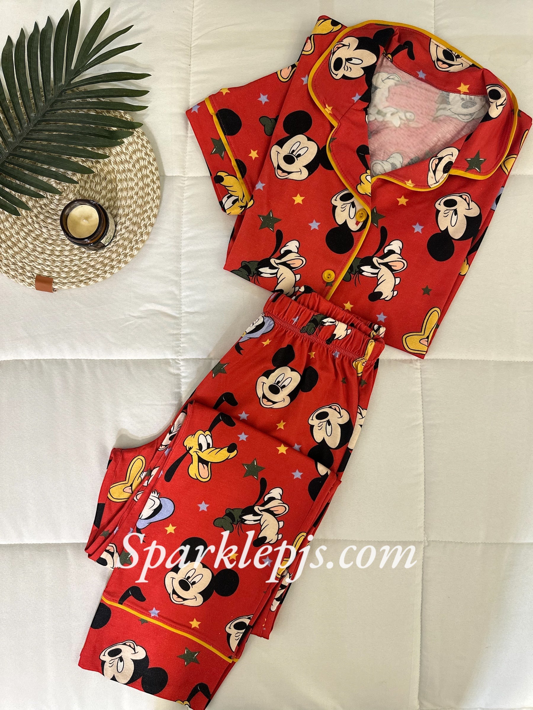 Mickey buttoned pajama