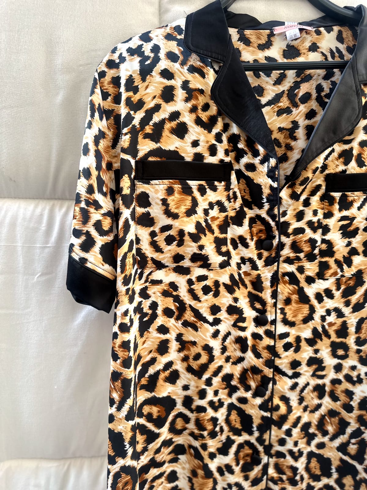 Satin Leopard  Nightshirt