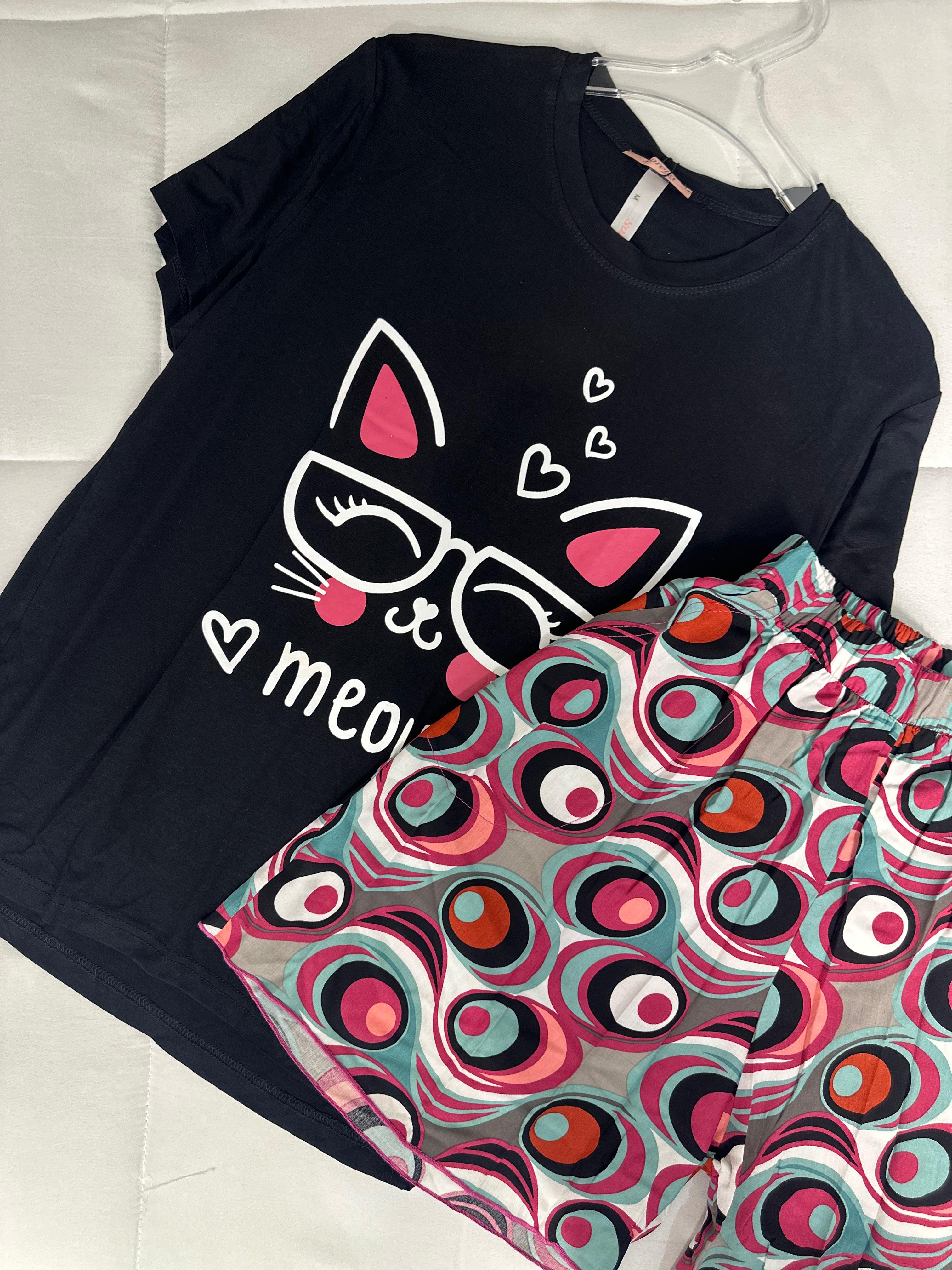 Purrfect Vibes Pyj Shorts