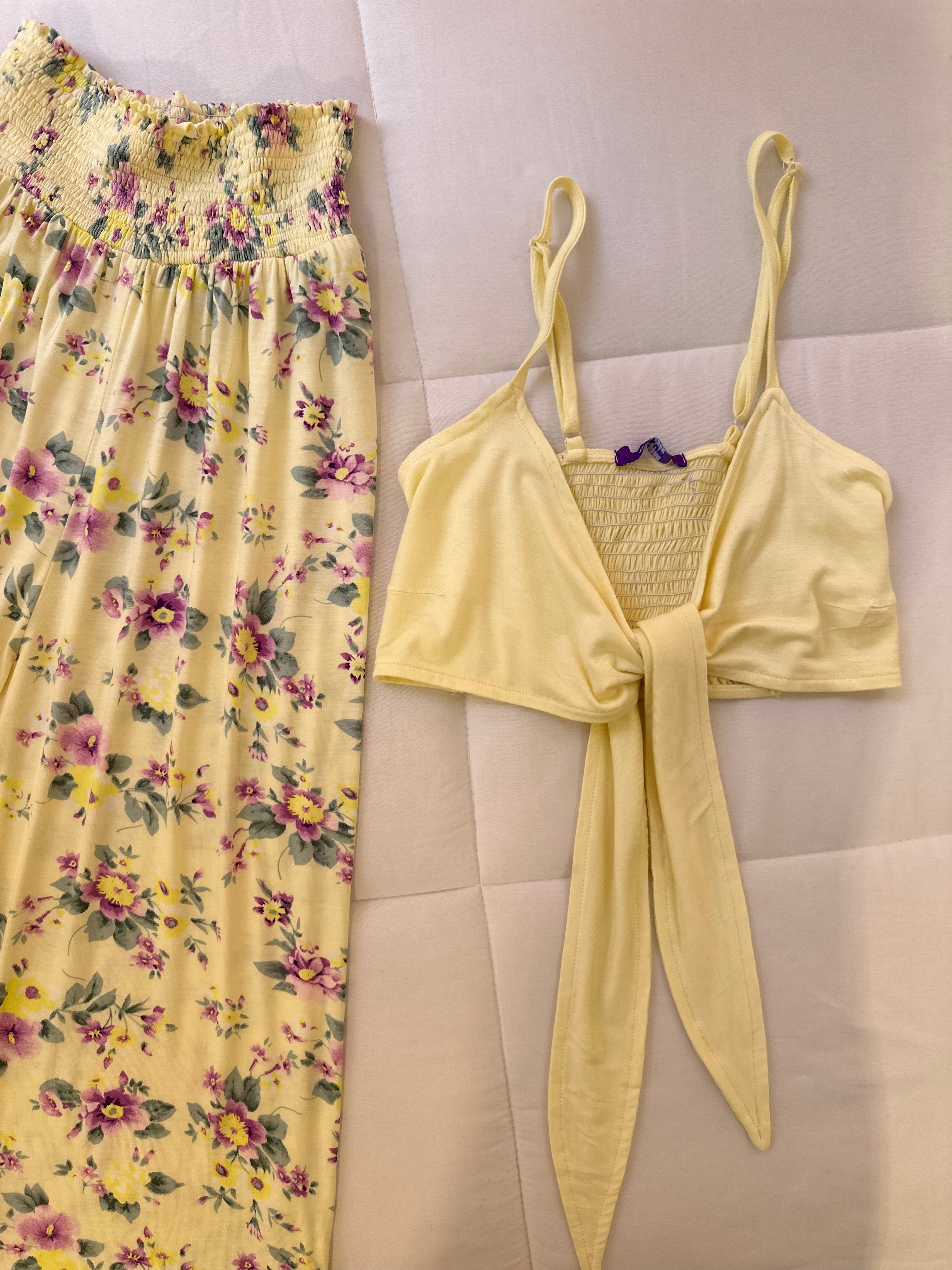 floral two-piece set