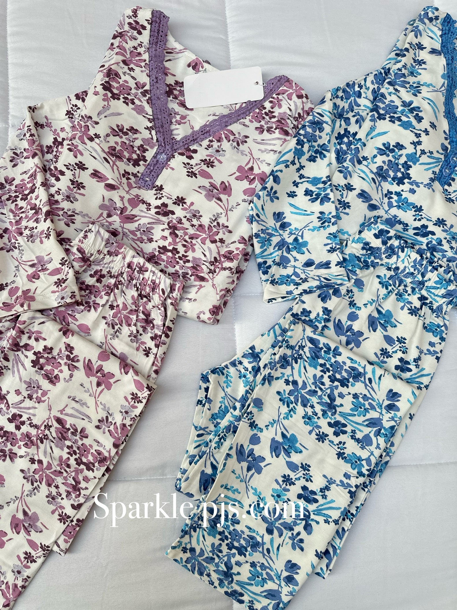 Floral pajamas set