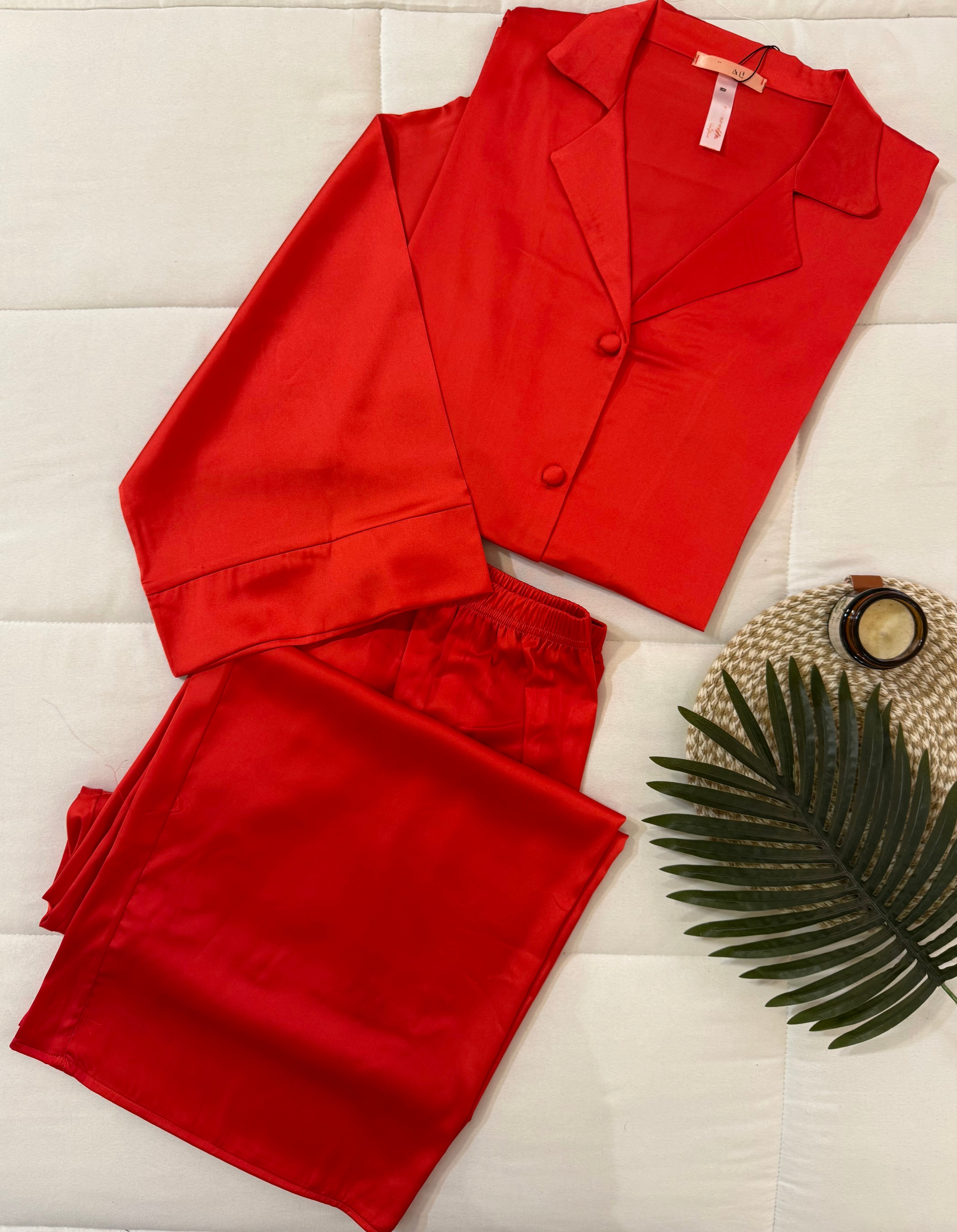 Silky Buttoned Pajamas