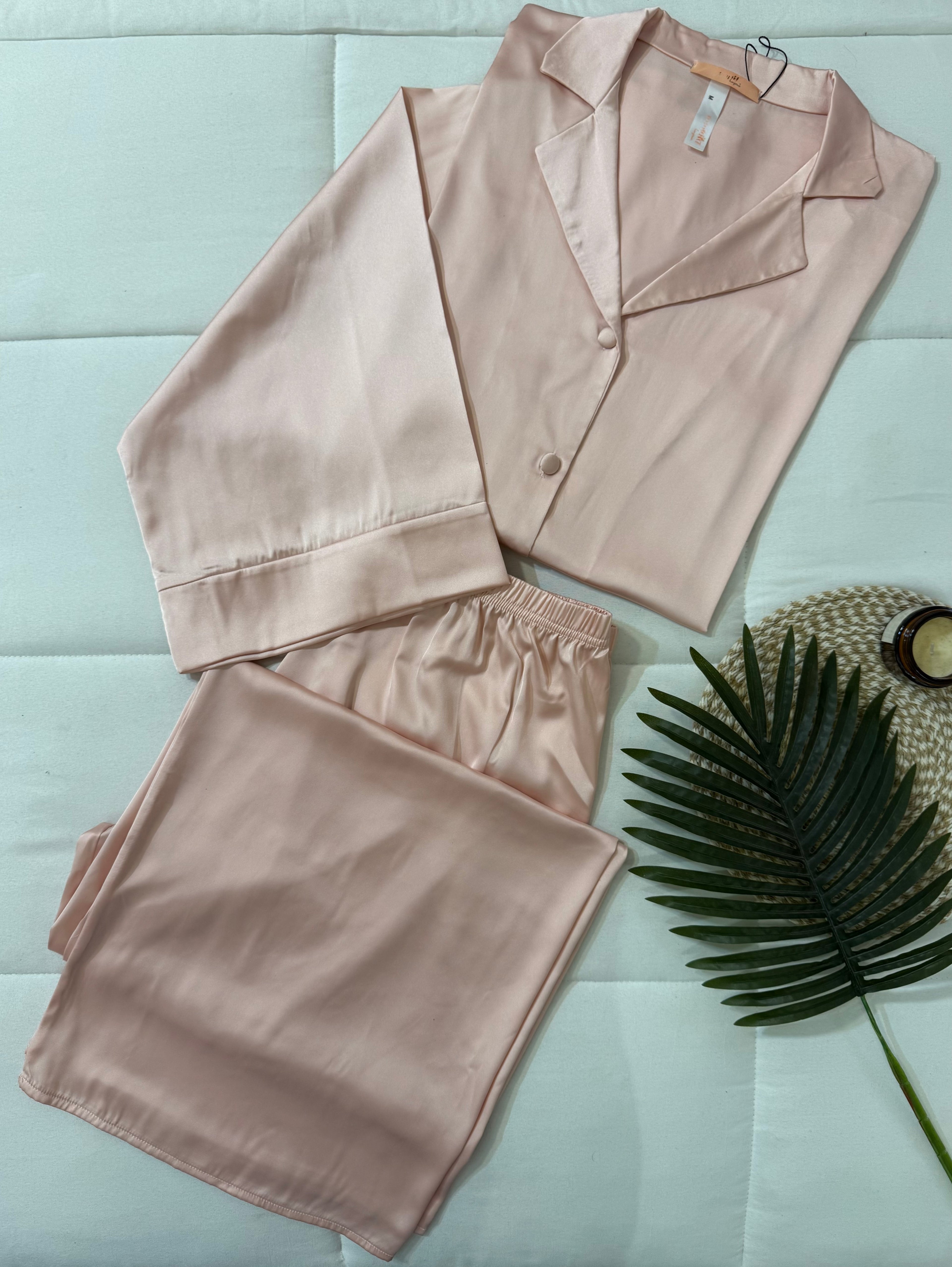 Silky Buttoned Pajamas