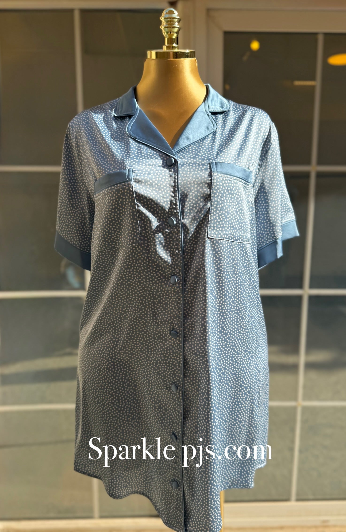 Dots Satin nightshirt