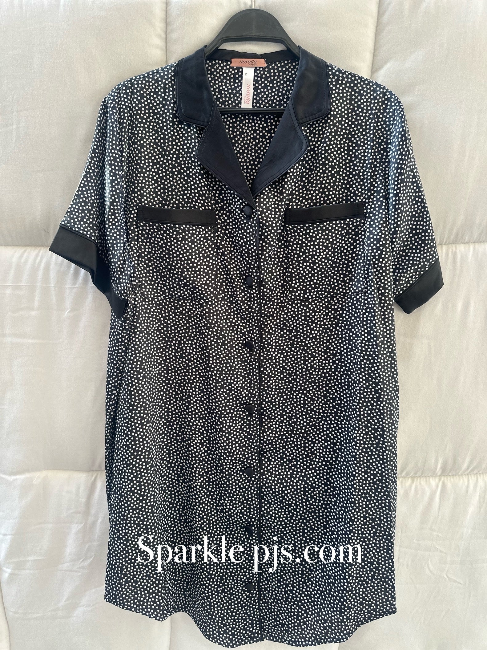 Dots Satin nightshirt